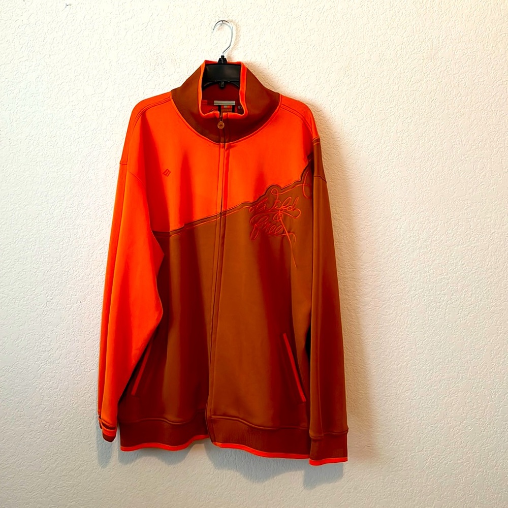 Joseph Abboud Orange and Brown Jacket